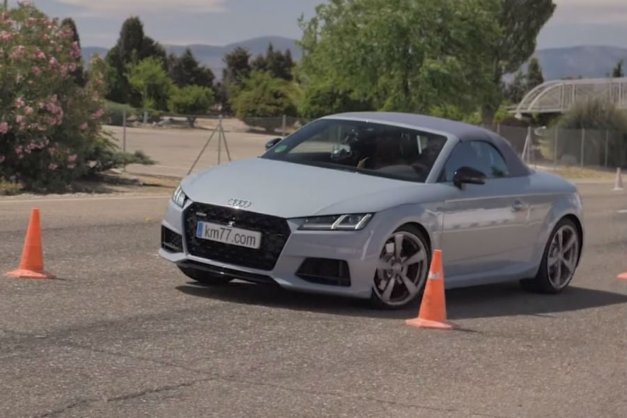 Άνετο το Audi TT Roadster στον «τάρανδο» (+video)