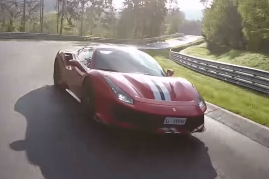 Η Ferrari 488 Pista «επιτίθεται» στο ‘Ring (+video)