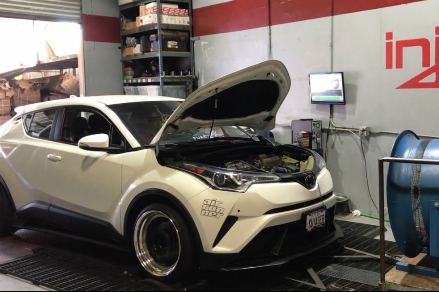 Βελτιωμένο Toyota C-HR 1.2T στο δυναμόμετρο (+video)