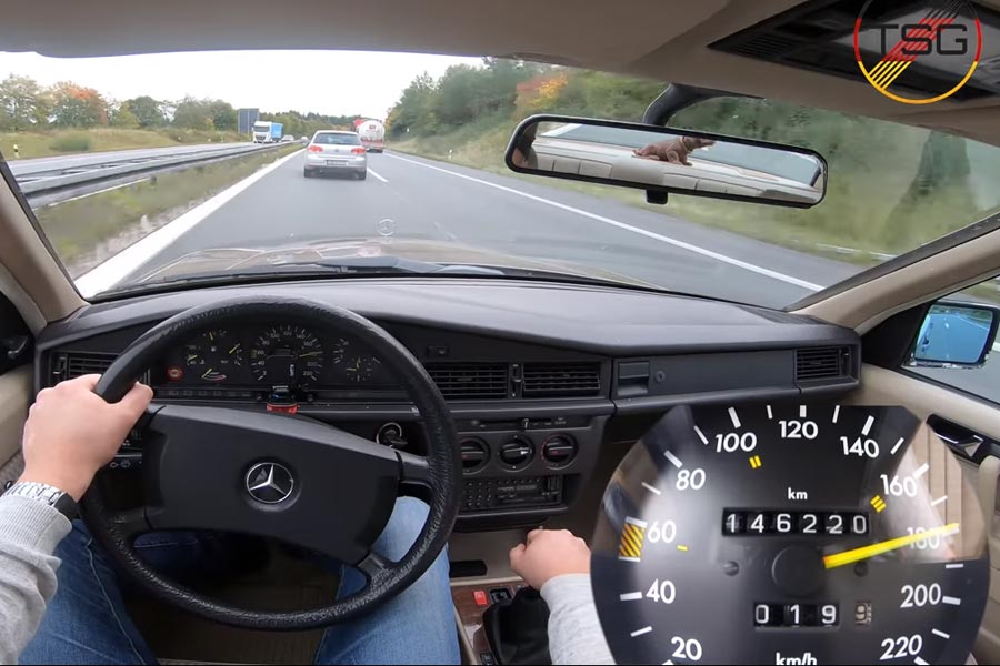 Mercedes 190 E 2.3 με το γκάζι στο πάτωμα! (+video)