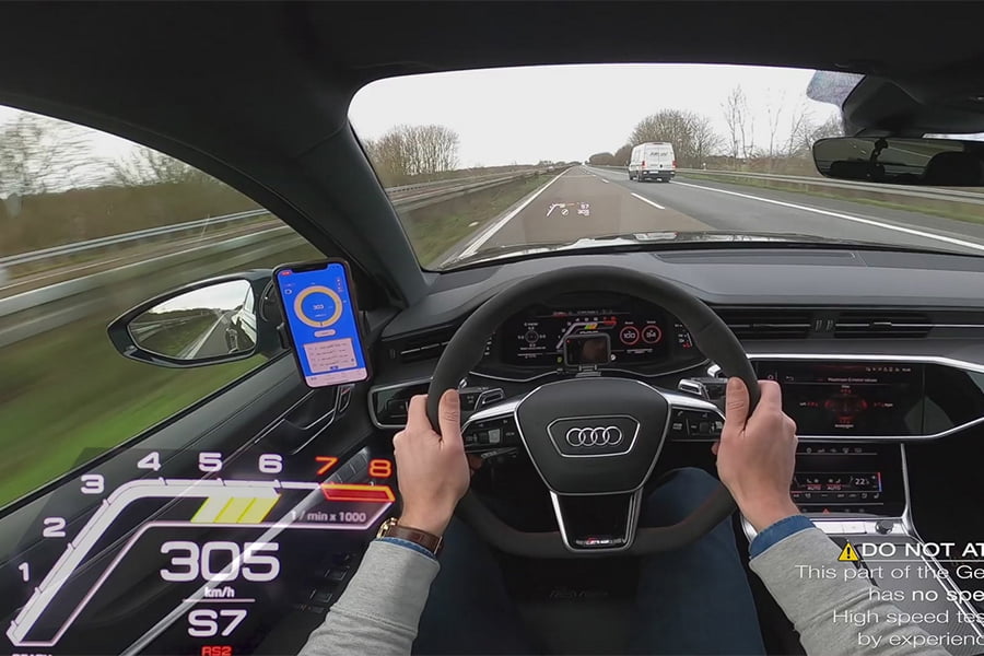 Audi RS6 300αρίζει στην Autobahn! (+video)