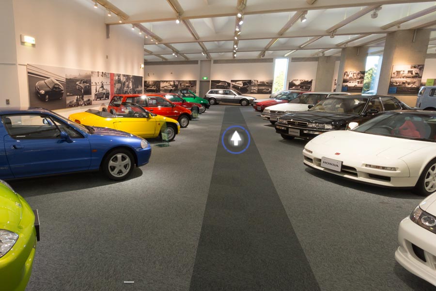Virtual tour 360 μοιρών στο μουσείο της Honda