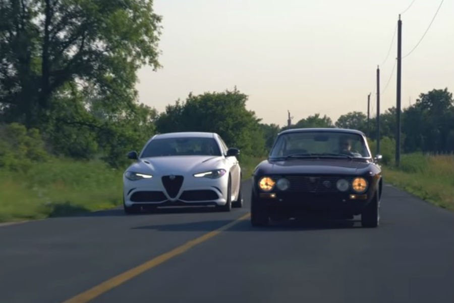 Η Alfa Romeo Giulia QV συναντά την 2000 GTV (+video)