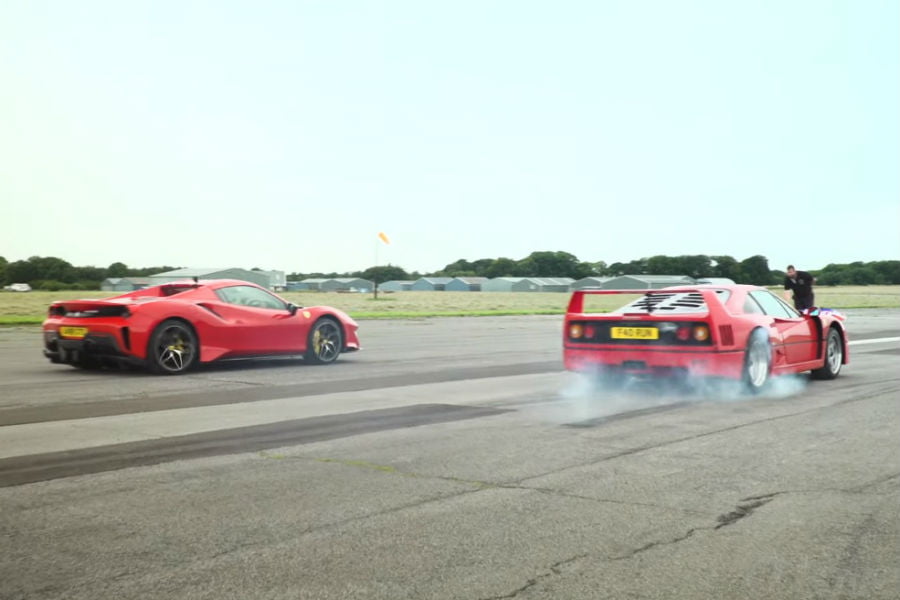 Η Ferrari 488 Pista συναντά την F40 (+video)