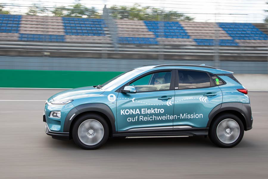 Hyundai Kona Electric διένυσε 1.026 χλμ. με μια φόρτιση