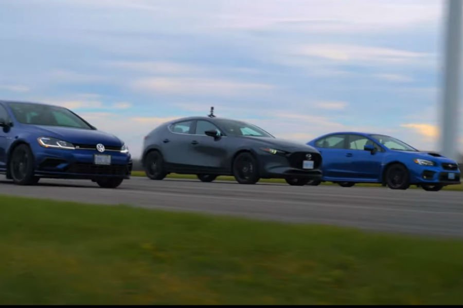Mazda3 Turbo vs Golf R vs WRX μέχρις εσχάτων