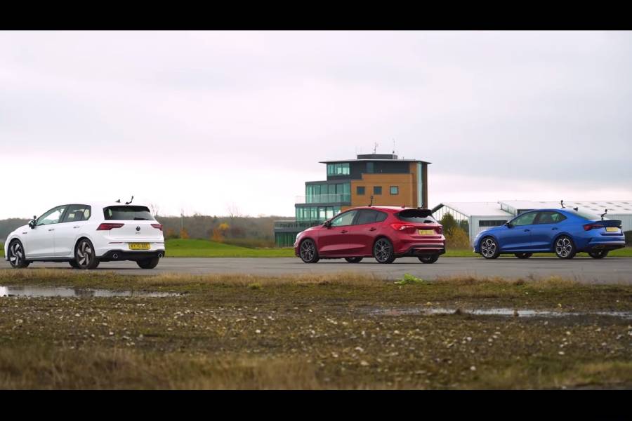 Focus ST vs Golf GTI vs Octavia RS με ανατροπές