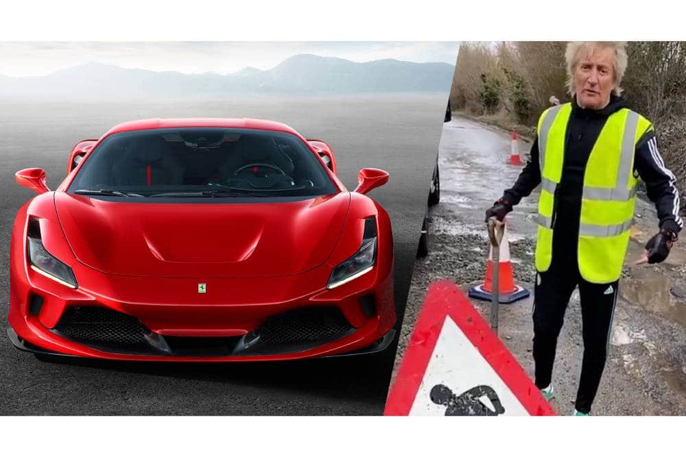 Ροκ σταρ φτιάχνει τον δρόμο για να περνάει η Ferrari του!