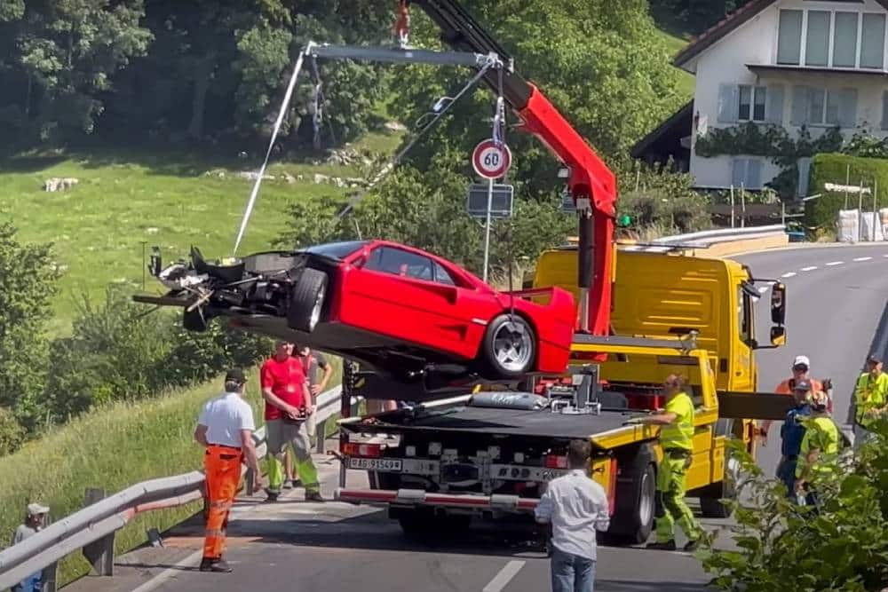 Ferrari F40 «έφυγε» σε ανάβαση (+video)