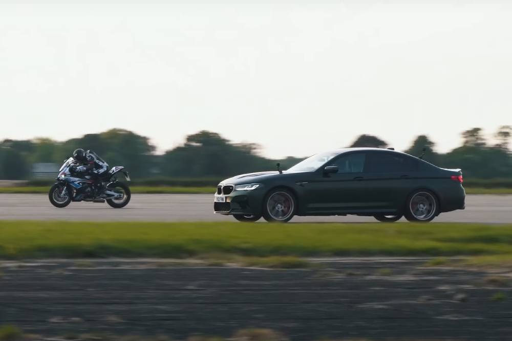 «Σούζα» η BMW M5 CS στην M 1000 RR (+video)
