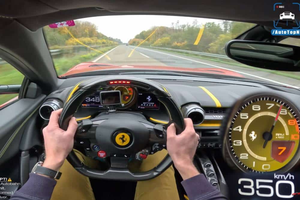 Ferrari με 165.000 χλμ. καλπάζει στα 351 χλμ./ώρα (+video)
