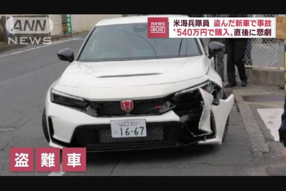 Πεζοναύτης έκλεψε και τράκαρε νέο Civic Type R (+video)