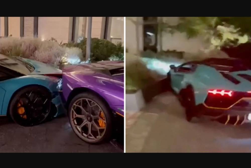 Παρκαδόρος τράκαρε Aventador σε άλλη Aventador (+video)
