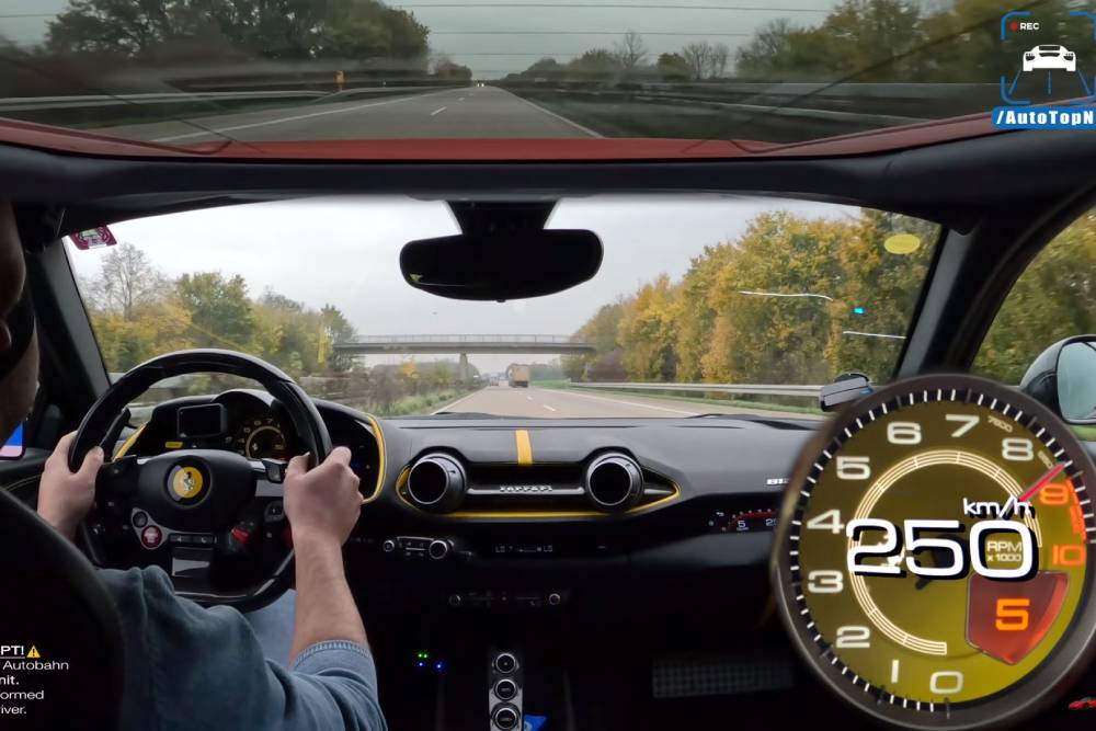 Μόνο ήχος και 9άρες με Ferrari 812 Superfast (+video)