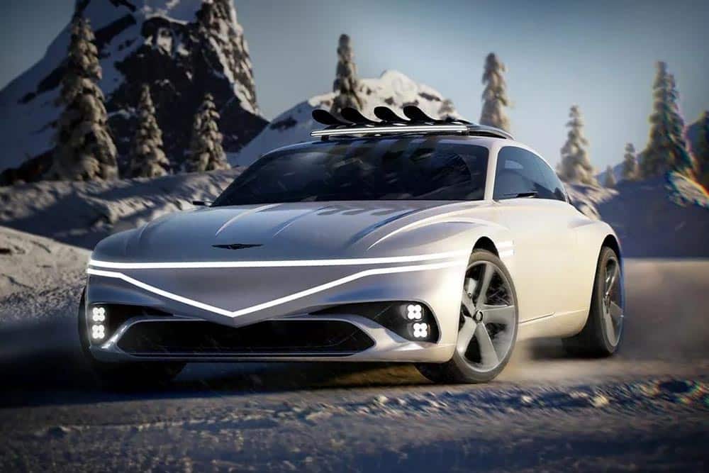 Το Genesis X Speedium Coupe βγήκε για σκι στα χιόνια