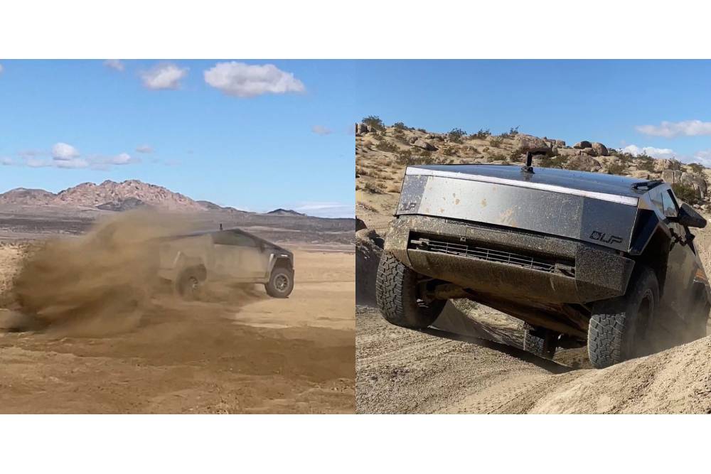 Tesla Cybertruck έσπασε στην έρημο (+video)