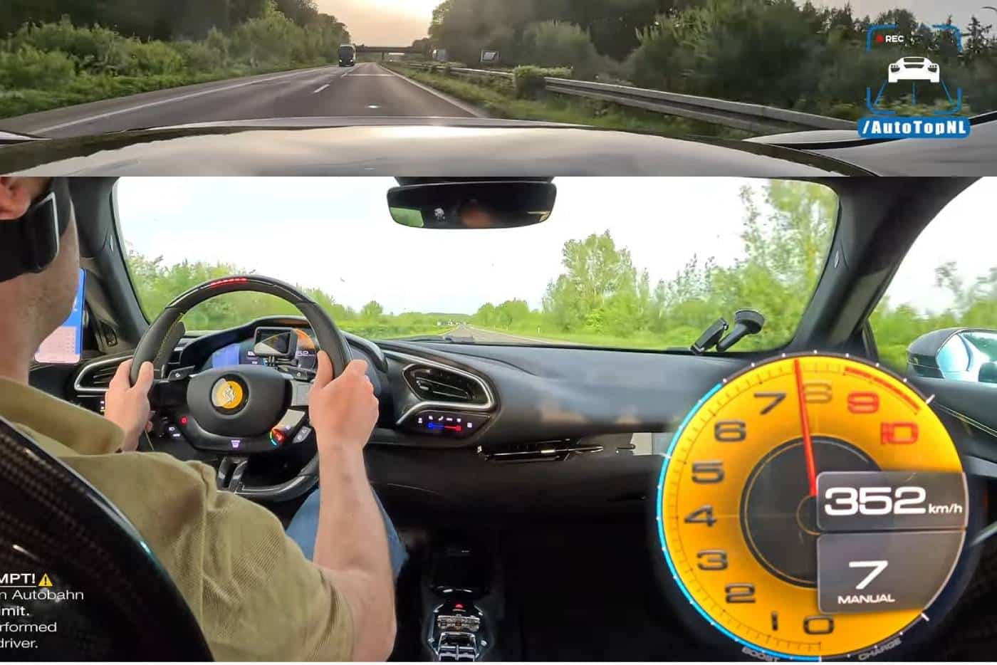 Ferrari 296 GTB καλπάζει στα 352 χλμ./ώρα (+video)