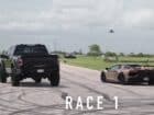Στενάζει η άσφαλτος με Raptor R και Aventador (+video)