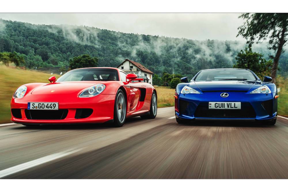 Ονειρικά ντεσιμπέλ με Lexus LFA & Porsche Carrera GT (+videos)