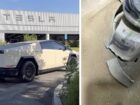 Λακκούβα ράγισε το σασί σε Tesla Cybertruck