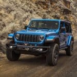 New 2024 Jeep® Wrangler Rubicon X 4xe with available factory-installed 8,000-lb.-capacity Warn winch