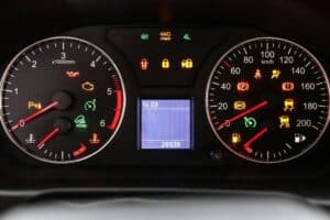 warning lights on dasboard