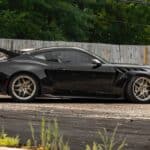 black mustang gtd with gold wheels (1)