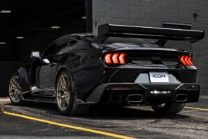 black mustang gtd with gold wheels (5)