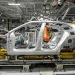 porsche cayenne electric assembly line