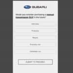 subaru survey