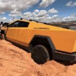 cybertruck stuck in sand (5)