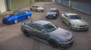 Ονειρική συλλογή με πεντάδα Nissan Skyline R34