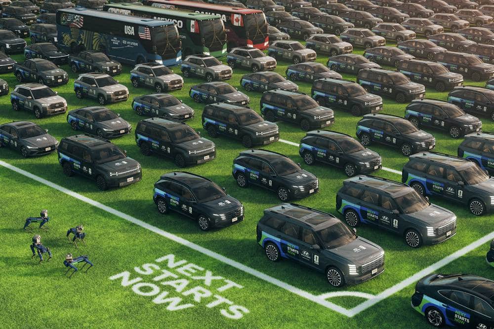 Η Hyundai επιστρατεύει 1.500 οχήματα και ρομπότ για το Μουντιάλ