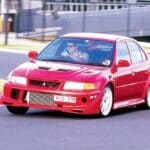 mitsubishi evo 6 turning