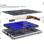Audi A2 e-tron - Liquid-cooled lithium iron phosphate battery with 61 kWh (58 kWh net)