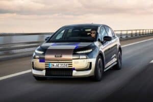 Audi A2 e-tron with design livery