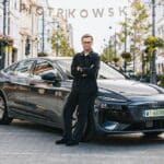 Miko Marczyk with the Audi A6 Sportback e-tron performance