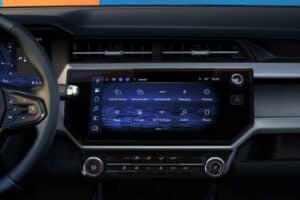 Interior with 11″ driver information center and 11.3″ center infotainment screen